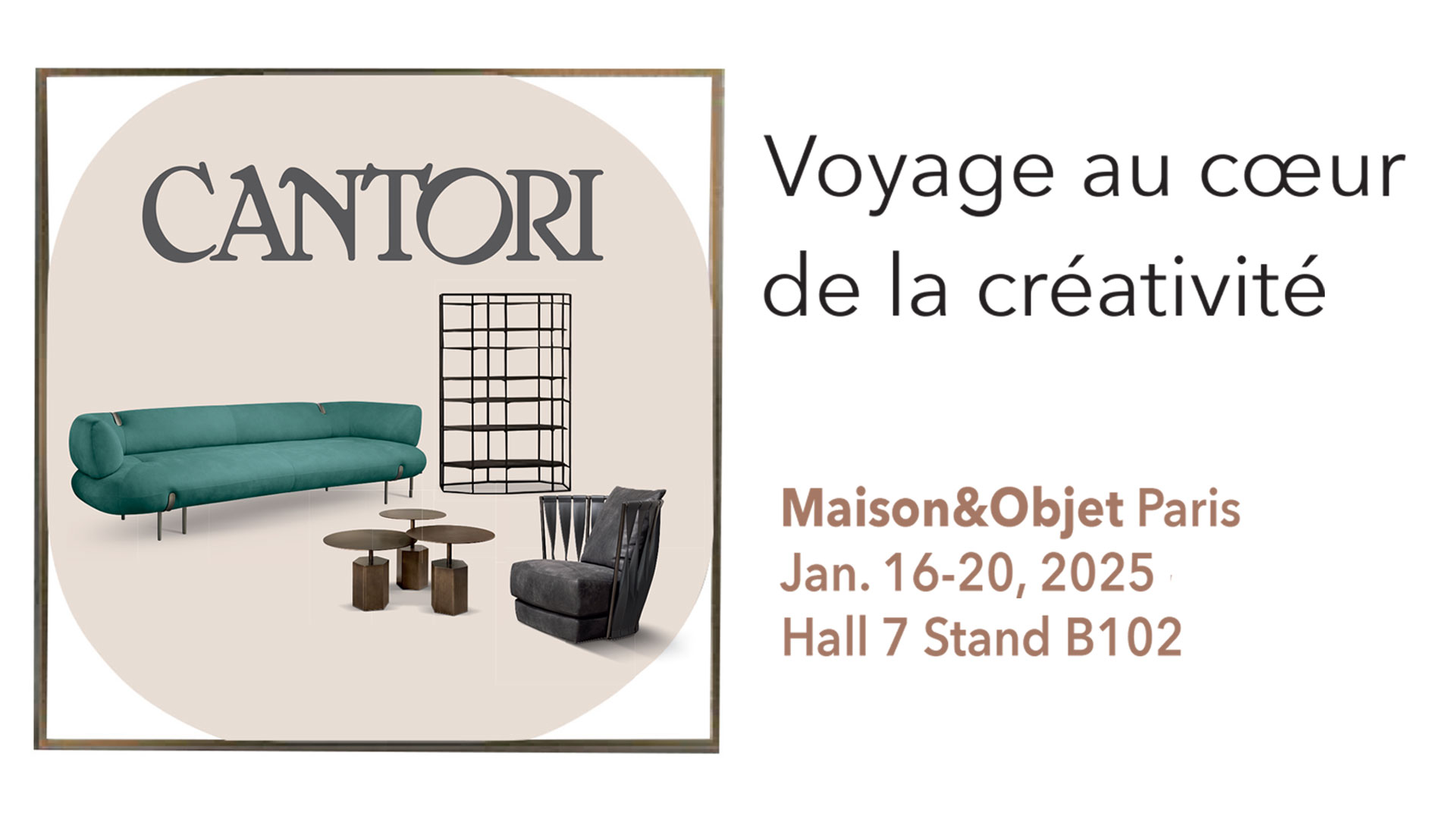 18/12/2024 Cantori at Maison&Objet in Paris 2025 - Cantori