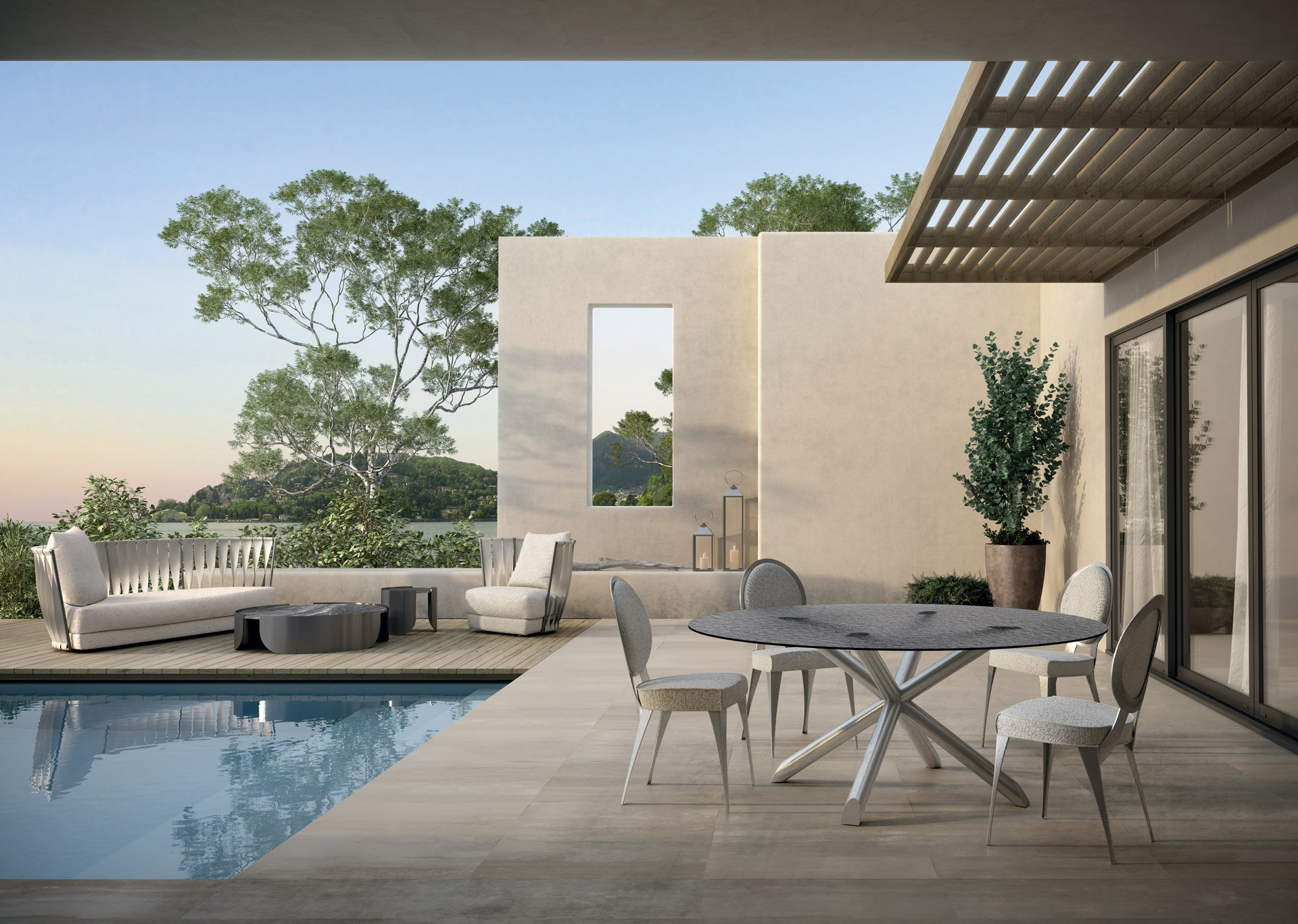 Thomas Tavolo Rotondo Inox - Outdoor - Cantori