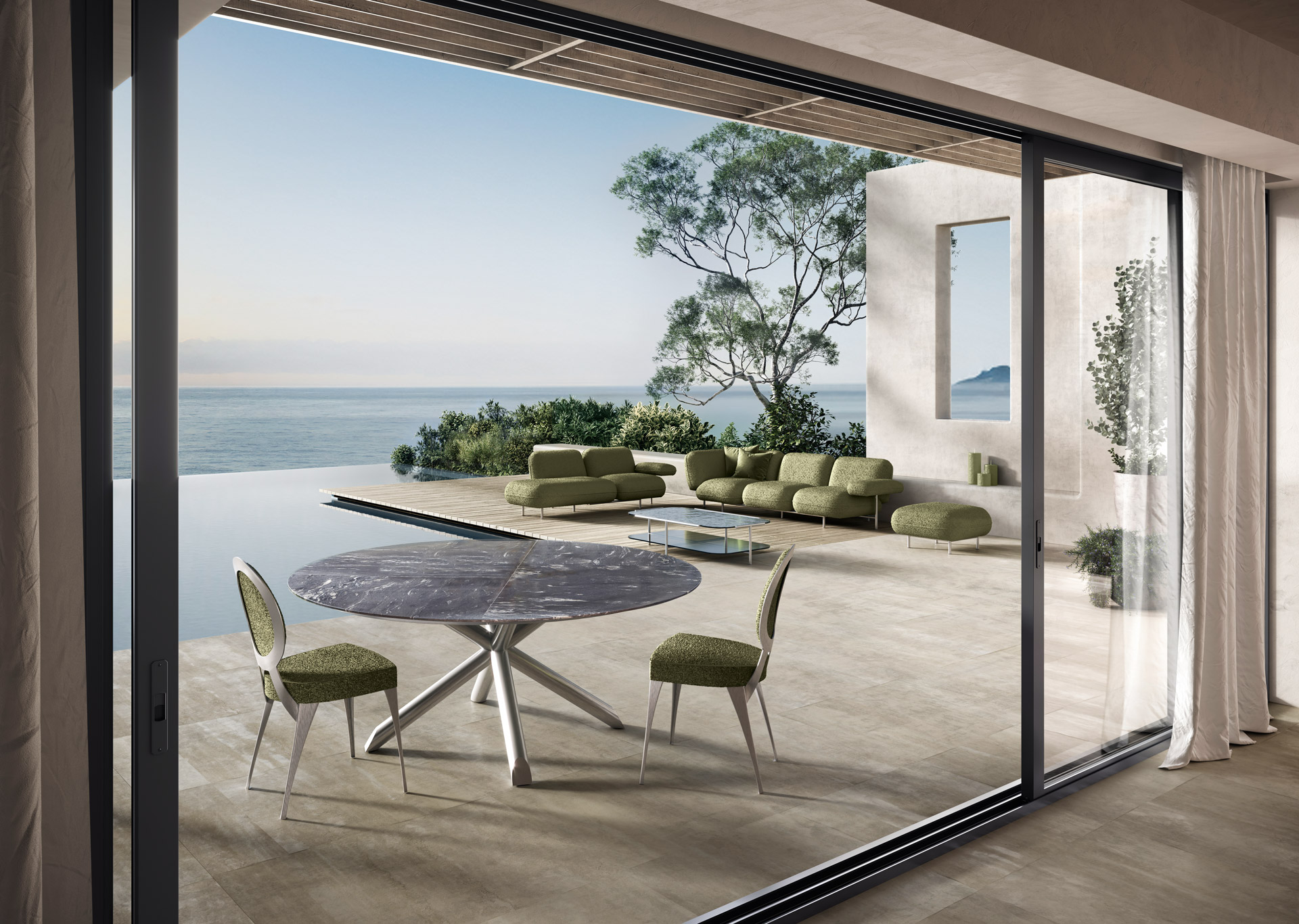 Thomas Tavolo Rotondo Inox - Outdoor - Cantori