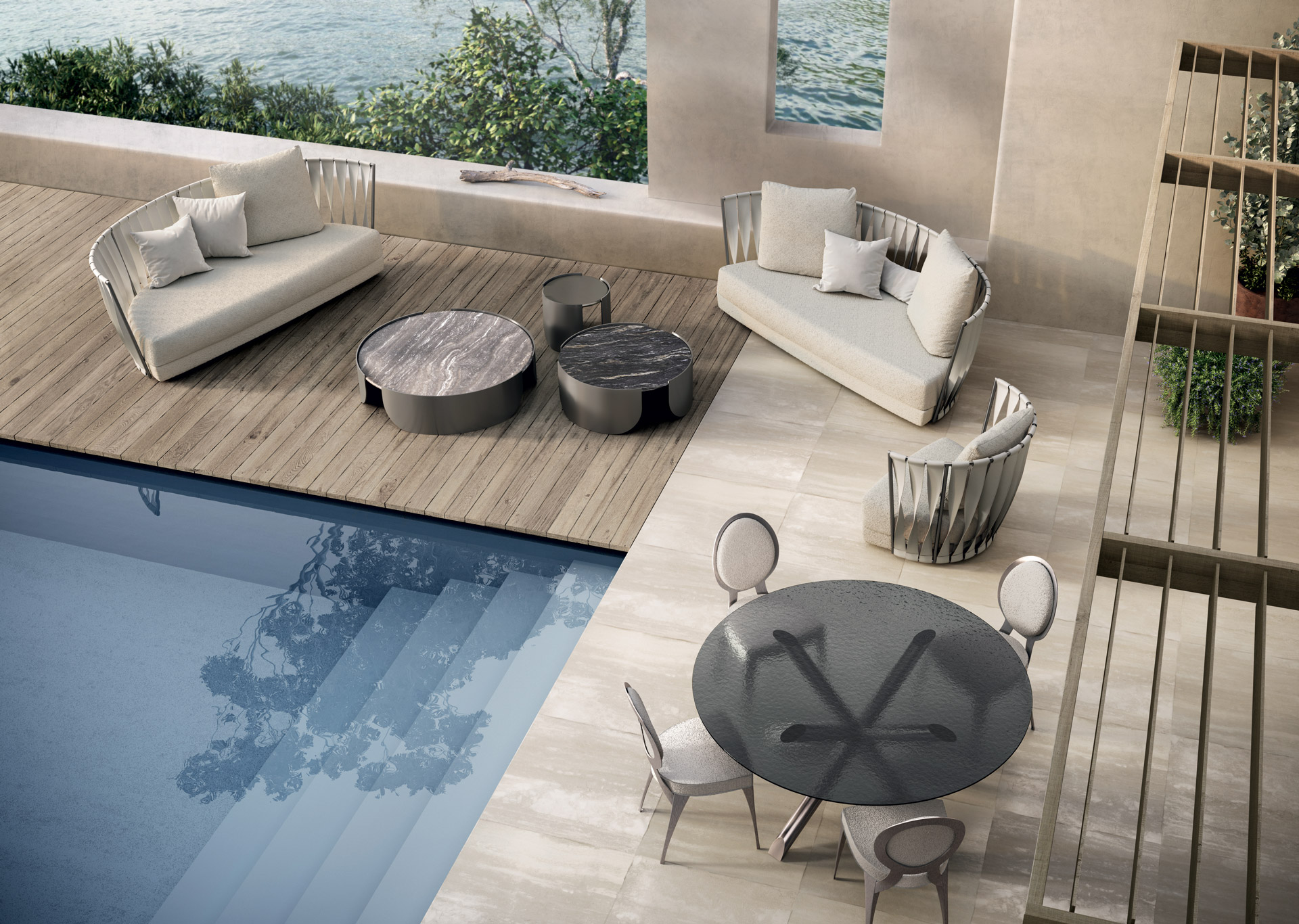 Thomas Tavolo Rotondo Inox - Outdoor - Cantori