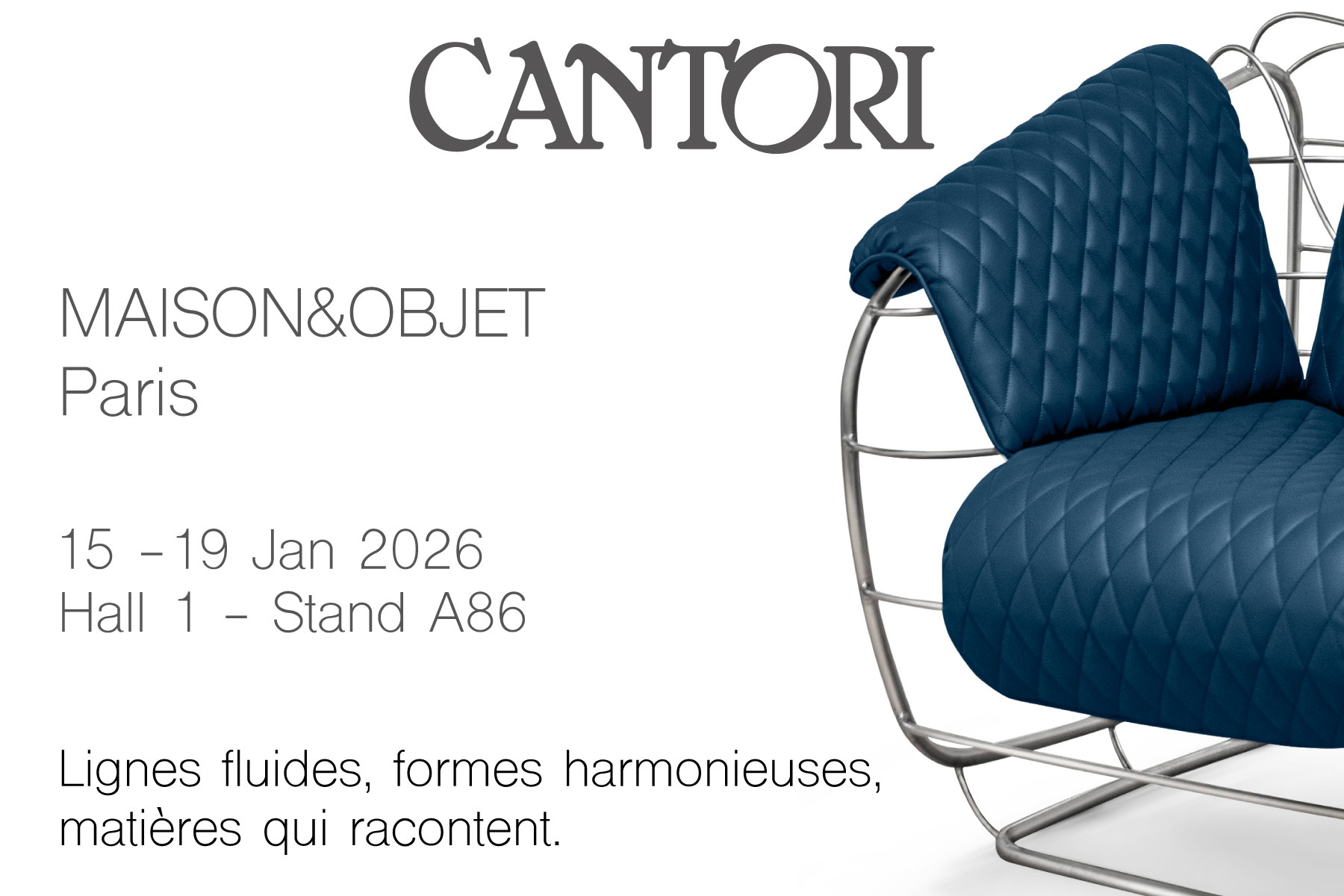 05/12/2025 Cantori At Maison& Objet in Paris 2026 - Cantori